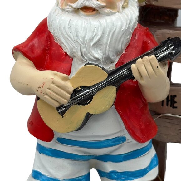 Santa at the Beach Light Up Christmas Decoration Shorts Flip Flops Accessories - Picture 8 of 16